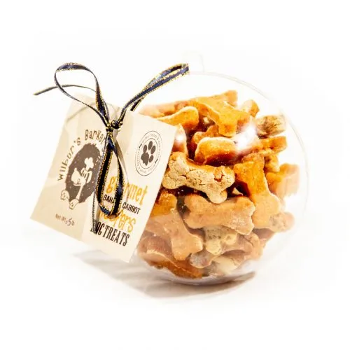 Banana Carrot Woofer Christmas Ball — All-Natural Dog Treat