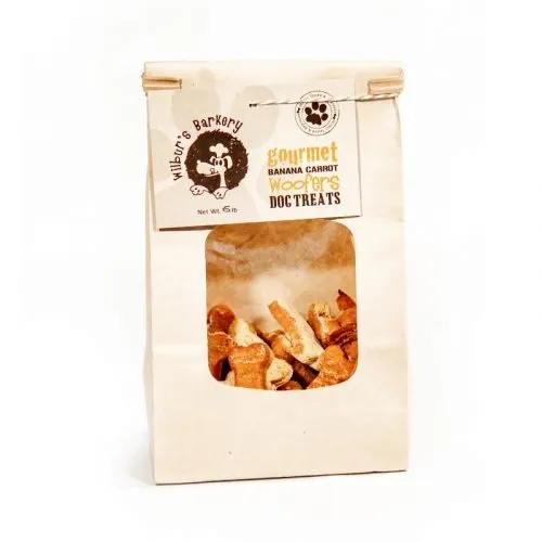 Banana Carrot Small Woofers — All-Natural Dog Treat