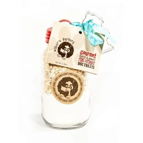 Gingerbread Firehydrant Dog Treats (Quart size) — All-Natural Dog Treat