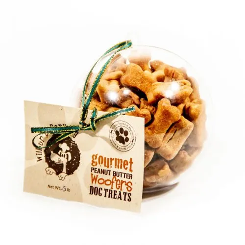 Peanut Butter Mini Woofer Christmas Ball — All-Natural Dog Treat